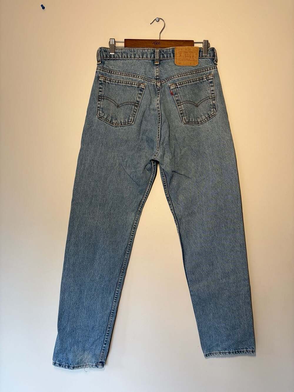 90s Levi's 505 Jeans Blue Denim - Picture 3 of 9